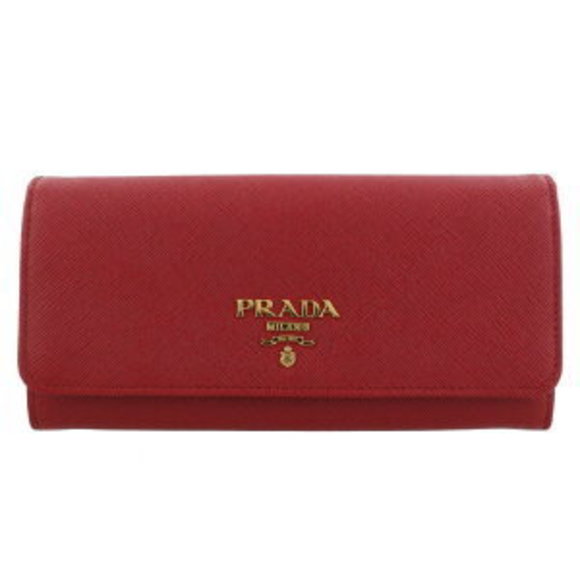Prada Long Wallet Red FUOCO - Picture 1 of 6